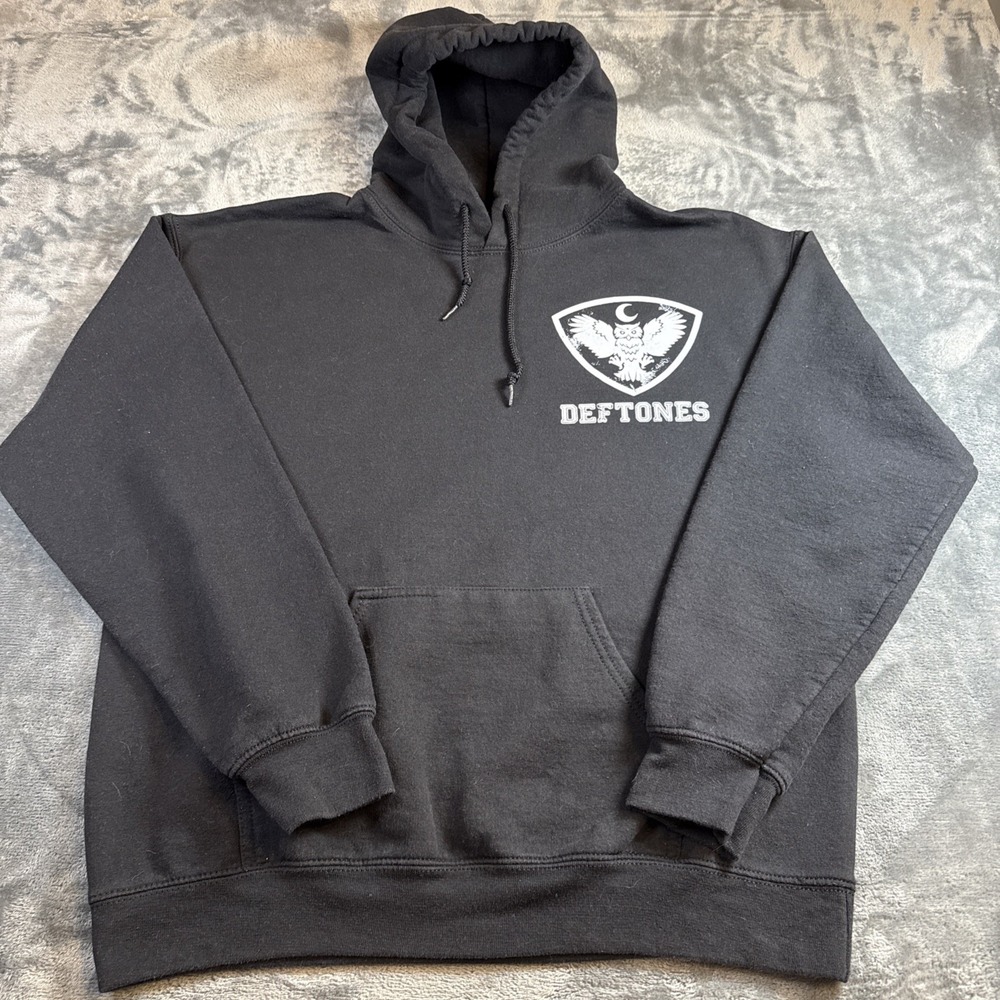 VTG Deftones Diamond Eyes 2010 Album Promo Hoodie Black Mens Medium Gildan